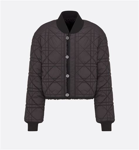 dior bomberjack|Macrocannage Reversible Bomber Jacket Black Fleece .